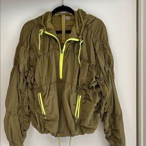 FP Movement Olive Jacket with Neon Details